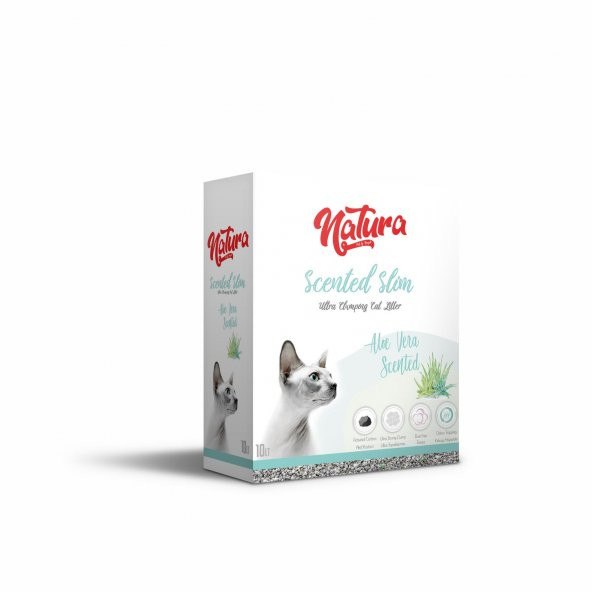 Natura Scented Slim Aloe Vera Özlü Bentonit Kedi Kumu 10 Lt ürün görseli 1