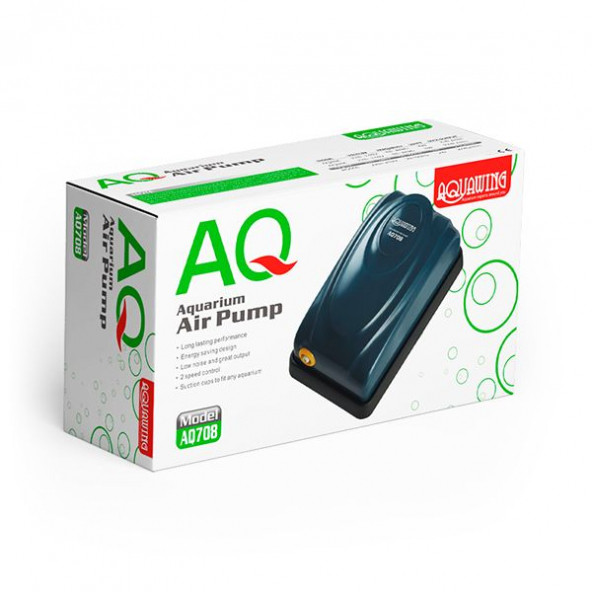 AquaWing AQ708 Tek Çıkışlı Akvaryum Hava Motoru 3W 3,5L/Min ürün görseli 1
