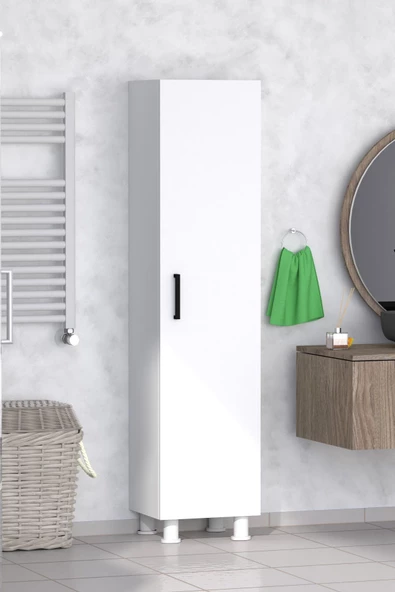 Moonlife 5 raflı Banyo Boy Dolabı - Resim 4
