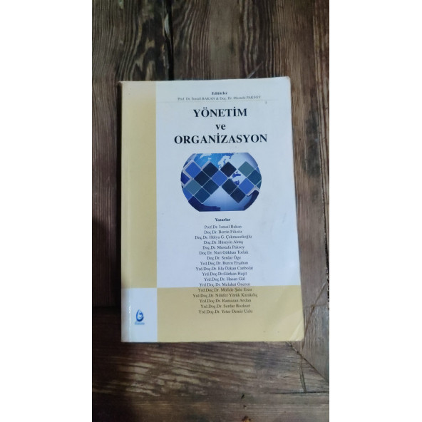 YÖNETİM VE ORGANİZASYON  ... İSMAİL BAKAN ürün görseli 1