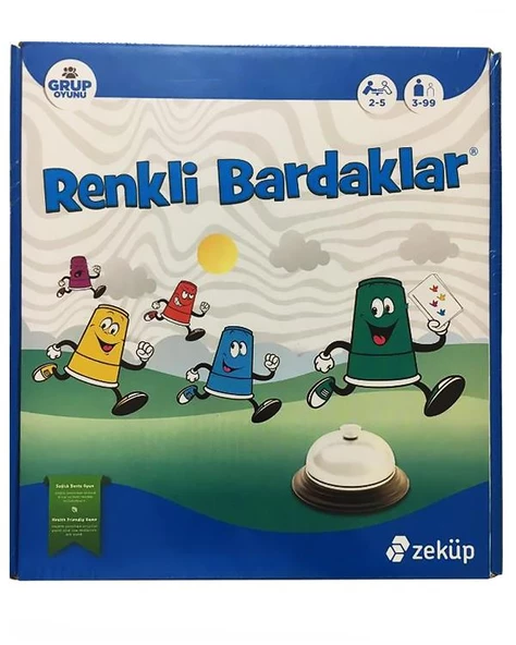 Zeküp Renkli Bardaklar Zeka Oyunu ürün görseli 1