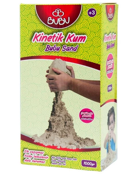Bubu Kinetik Kum 1000 gr Natural KU0008 ürün görseli 1