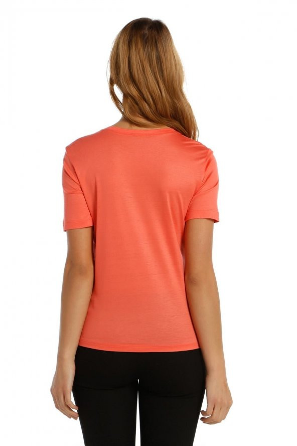 Payet Detaylı Merserize Süper Lüks Örme Kumaş T-shirt - Resim 10