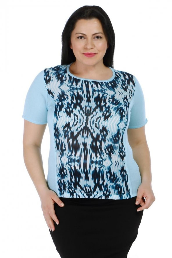 Dalga Desenli T-shirt ürün görseli 1