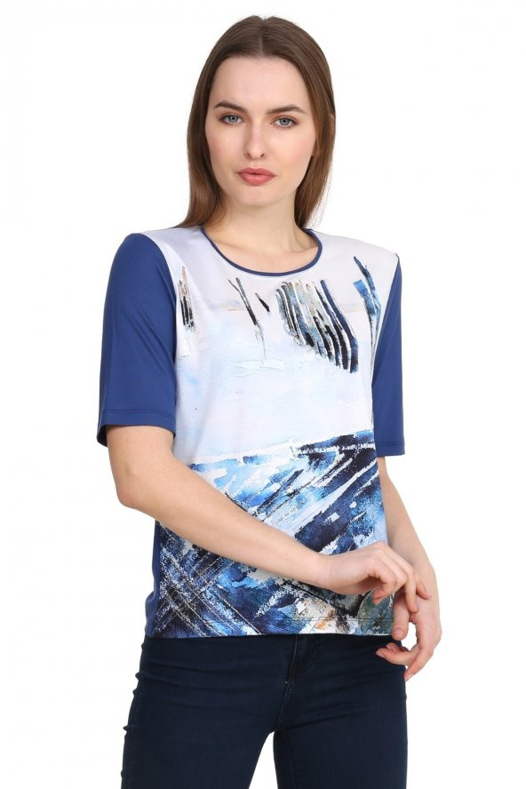 Modern Baskılı T-shirt ürün görseli 1