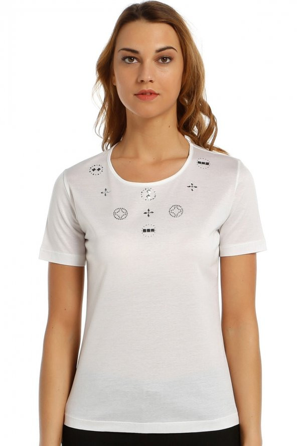 Taş Detaylı T-shirt ürün görseli 1