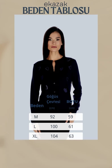 " Kalbin Işıltısı " Triko Örme Hırka - Resim 5
