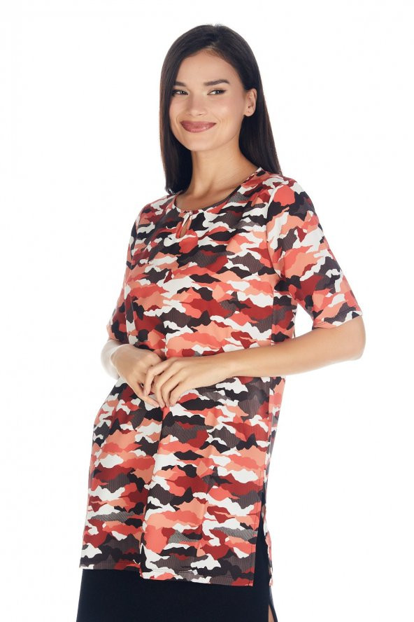 Kadın Kamuflaj Poly Tunik - Resim 2