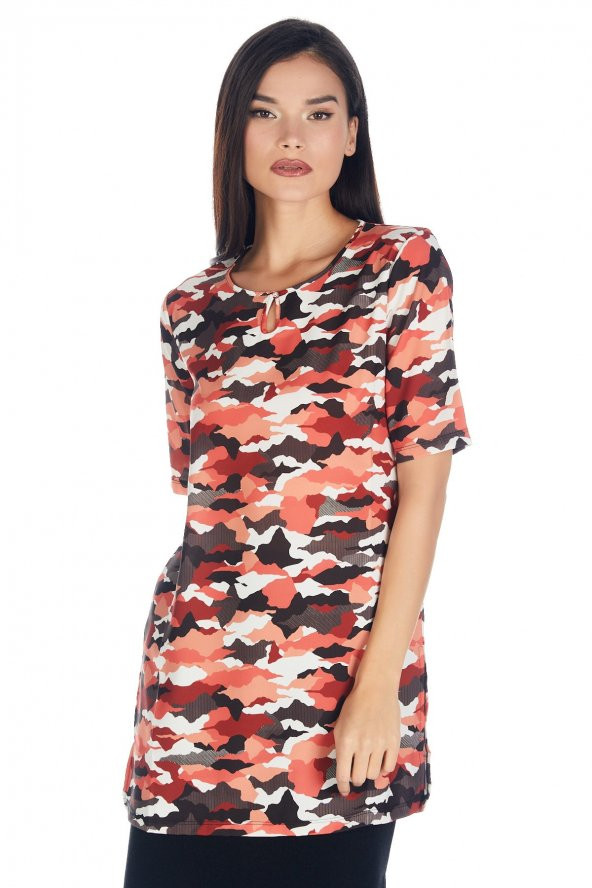 Kadın Kamuflaj Poly Tunik - Resim 3
