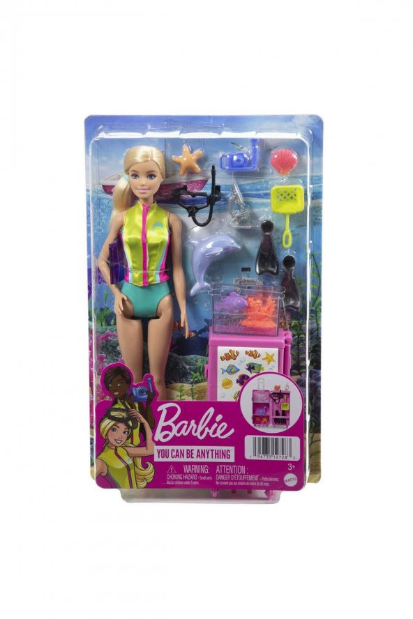 BARBİE DENİZ BİYOLOGU OYUN SETİ HMH26 ürün görseli 1