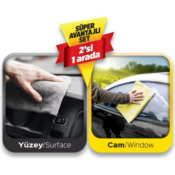 Automix Profiber Cam + Detay  Temizlik Bezi - Resim 2