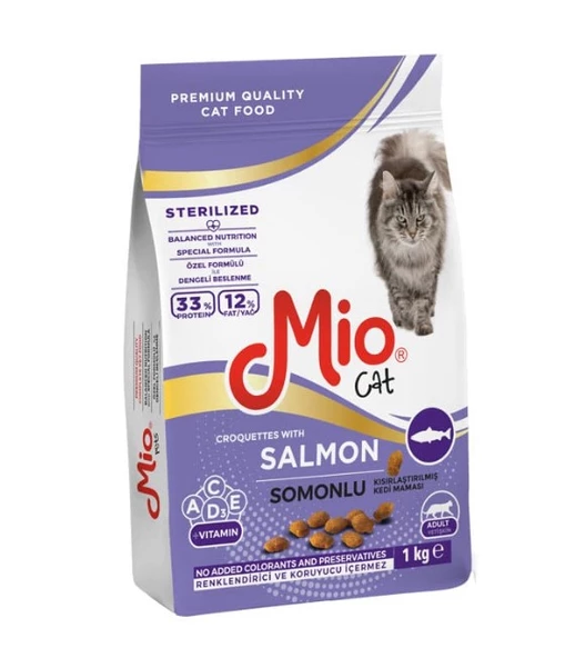 Mio Sterilised Somonlu Kısır Kedi Maması 1 Kg ürün görseli 1