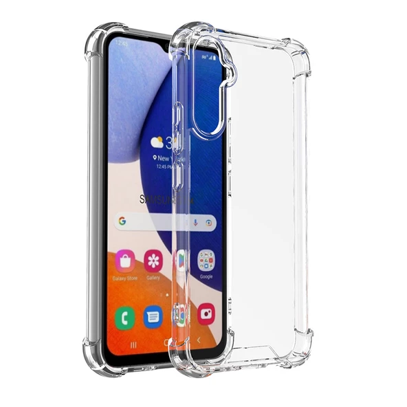 Samsung Galaxy A24 Kılıf Nitro Anti Shock Darbe Emici Köşe Korumalı Şeffaf Silikon Kapak ürün görseli 1