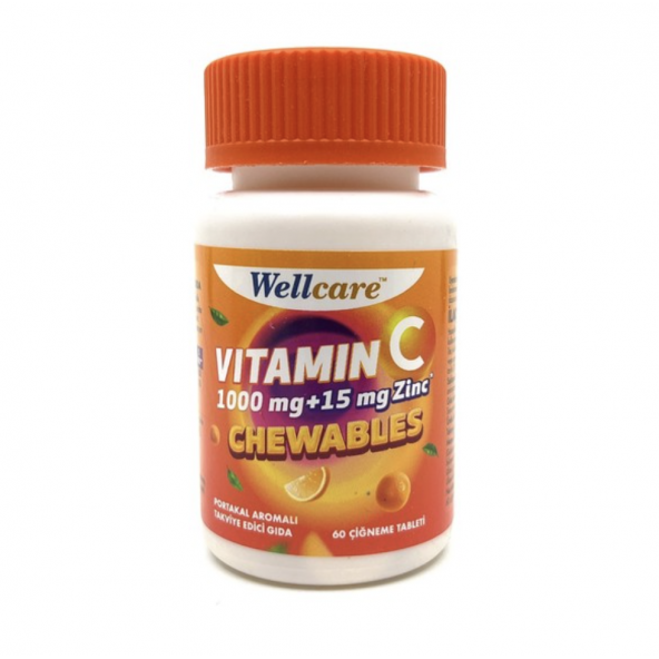 Wellcare Vitamin C 1000Mg + Çinko 15 mg 60 Tablet ürün görseli 1