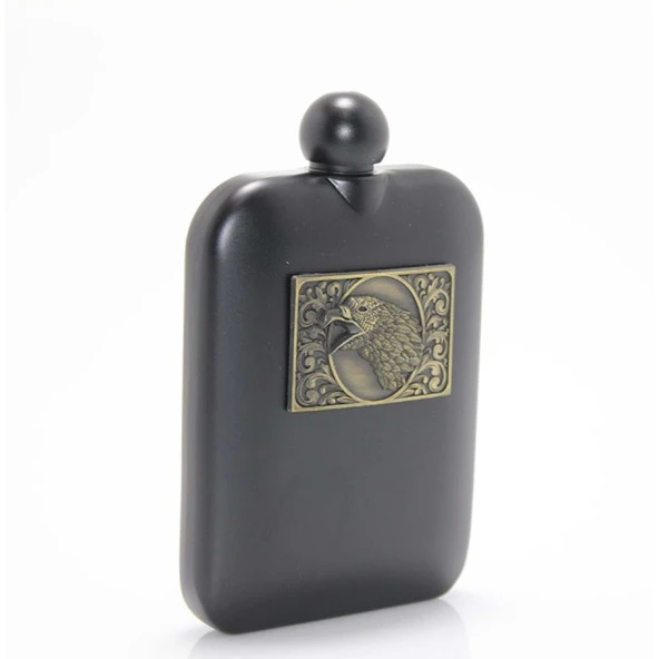Kartal Desenli Paslanmaz Çelik Cep Matarası 6 oz (178ml) ürün görseli 1