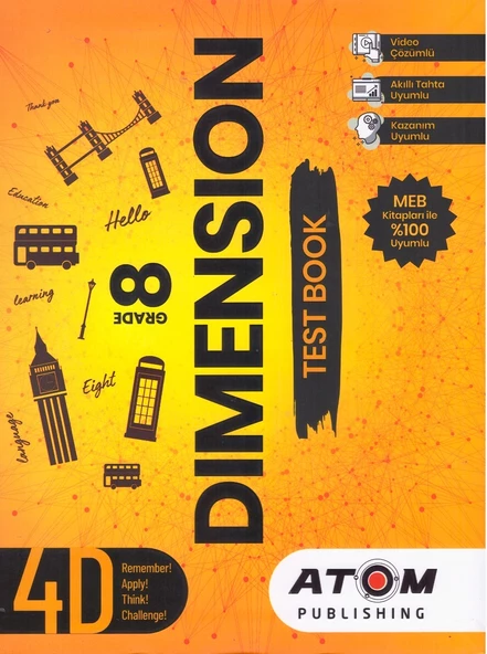 ATOM 8.SINIF DIMENSION TEST BOOK ürün görseli 1