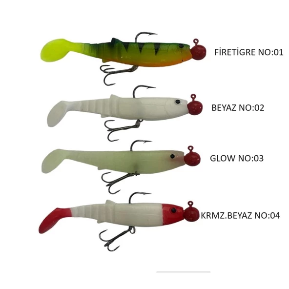 Effe Cannibal Hazır Zokalı Silikon Yem Sasi 10cm 22gr  (Modifiyeli) ürün görseli 1