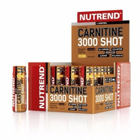 Nutrend L-Carnitine L-Karnitin Shot 3000mg 20 Ampül ürün görseli 1