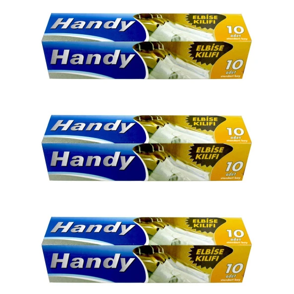 Handy Vakumsuz Şeffaf Giyisi Elbise Ceket Mont Askı Kılıfı Poşeti Torbası - 10 Adetlik 3 Kutu ürün görseli 1