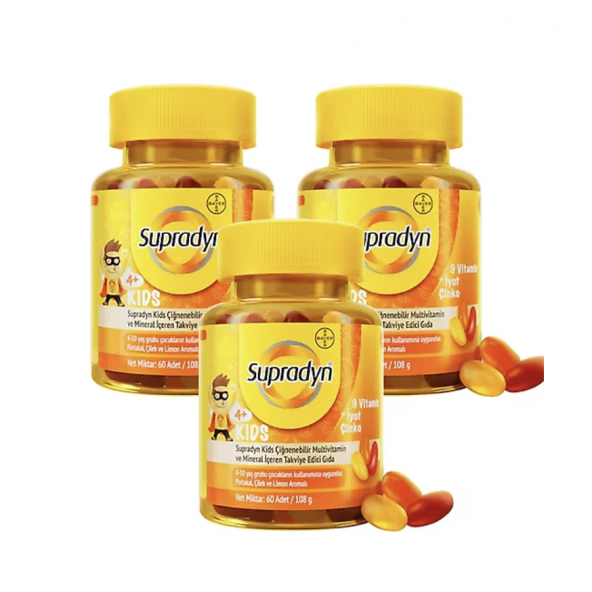 Supradyn Kids 60 Tablet 3 Adet ürün görseli 1