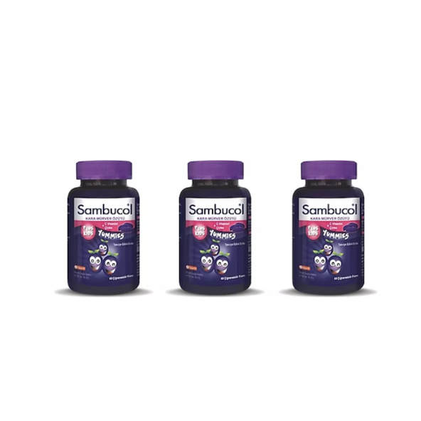 Sambucol Plus Kids Yummies 60 Çigneme Tableti 3 Adet ürün görseli 1