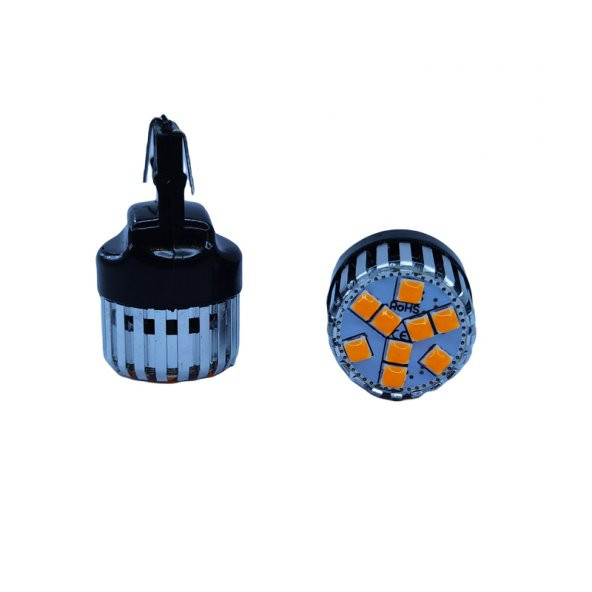 T20 Dekoratif led ampul tek duy canbuslı turuncu 12V 4W / LAAM948-1 ürün görseli 1