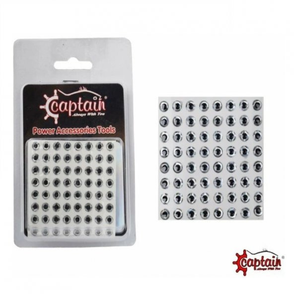 Captain  Balık Gözü 6mm Natural 64 lü ürün görseli 1