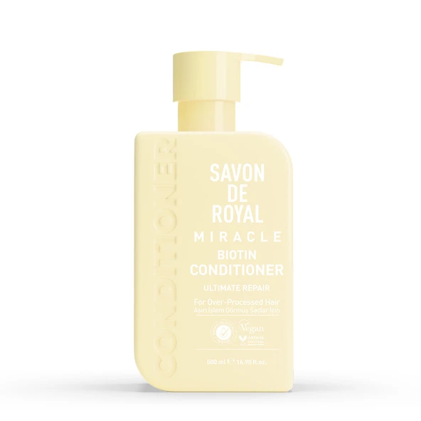 Savon De Royal - Biyotin İçeren - Aşırı İşlem Görmüş Saçlar İçin Onarım Etkili Saç Kremi 500 ml ürün görseli 1