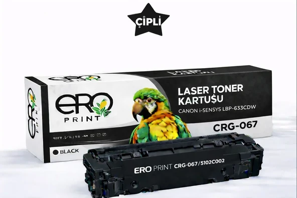 Canon i-SENSYS LBP633Cdw Çipli Siyah Muadil Toner ürün görseli 1