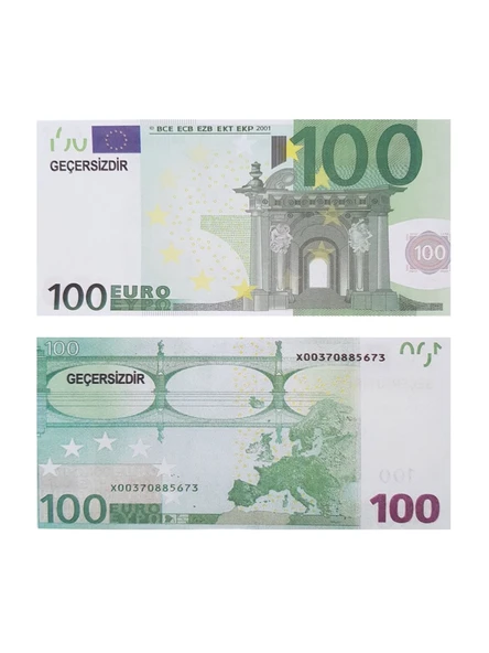 Geçersiz Şaka Düğün Parası 100 Adet Oyun Parası 100 Euro ürün görseli 1