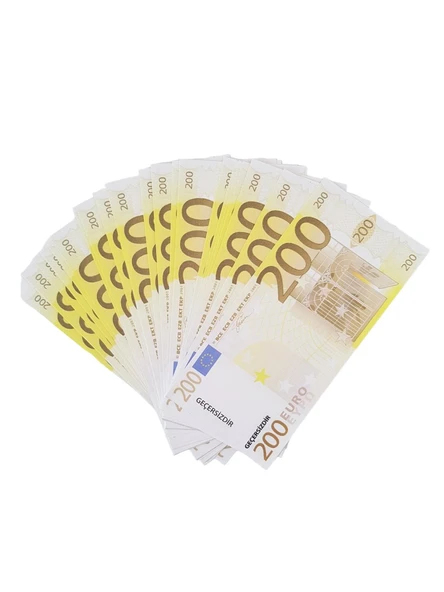 Düğün Parası Geçersiz Para 200 Adet Şaka Oyun Parası 200 Euro ürün görseli 1
