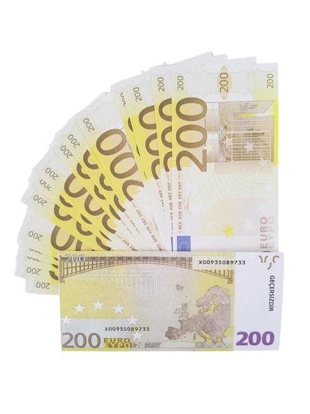 300 Adet 200 Euro Geçersiz Para Düğün Parası Parti Şaka Malzemesi ürün görseli 1