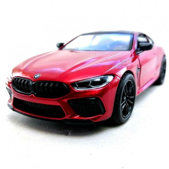 Kinsmart Bmw M8 Competition Coupe 1:38 Kırmızı Çek Bırak Model Araba ürün görseli 1