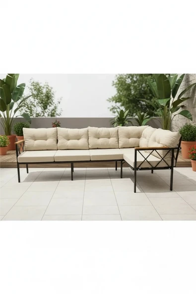 adımshops Köşe Koltuk Takımı , 3 2 Balkon-bahçe-kafe-çay Seti-mutfak Köşe Takımı-oturma Grubu-ofis Koltuğu ürün görseli 1