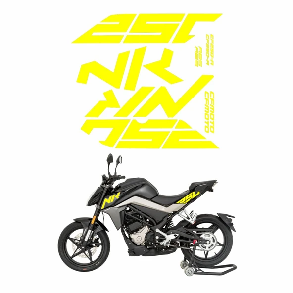 CF Moto 250 NK Etiket Takımı Neon ürün görseli 1