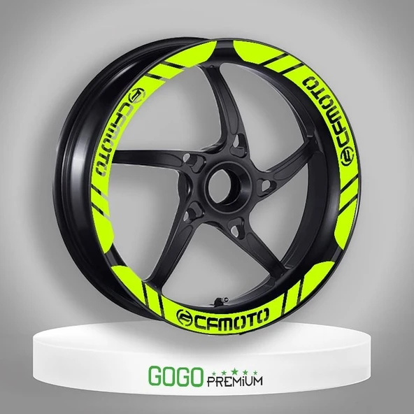 CF Moto Jant Şeridi Geniş Neon ürün görseli 1