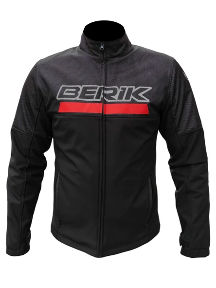 Berik Peace Siyah Softshell Kışlık Motosiklet Montu ürün görseli 1