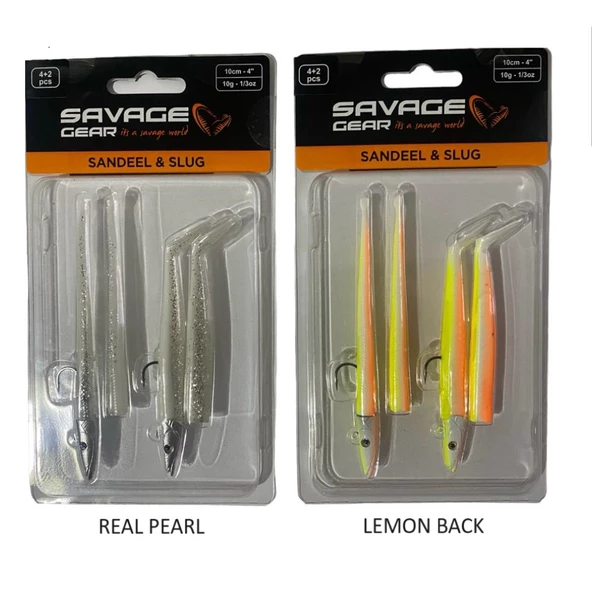 Savage Gear Sandeel And Slug 10cm 10gr 4+2 Adet Suni Silikon Yem ürün görseli 1