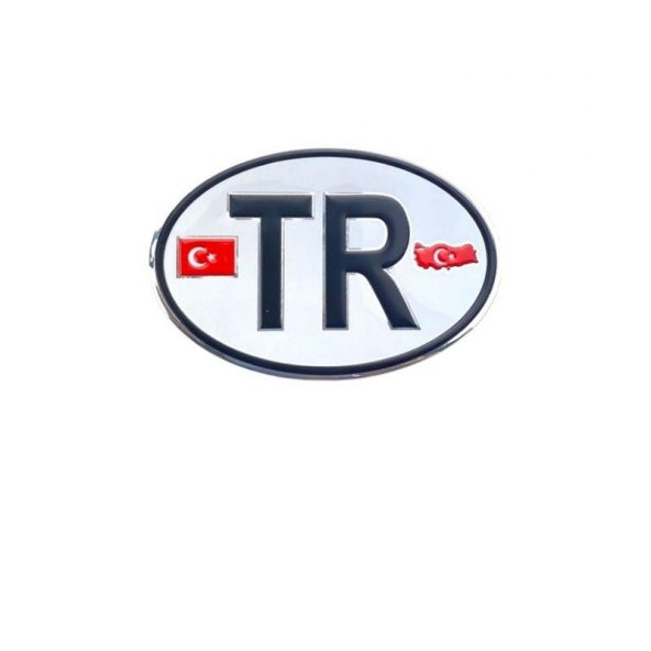 Arma oval TR Türkiye 125x85 mm armalı bayraklı / YACIY181 ürün görseli 1