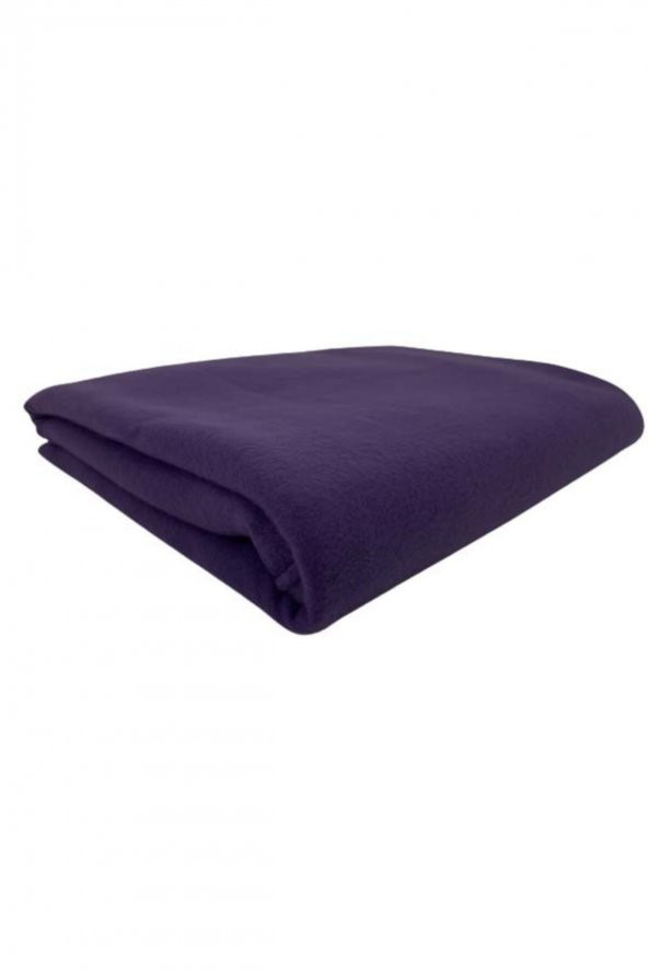 Tek Kişilik Mor Ince Polar Battaniye Polar Örtü 150 Cm X 190 Cm ürün görseli 1