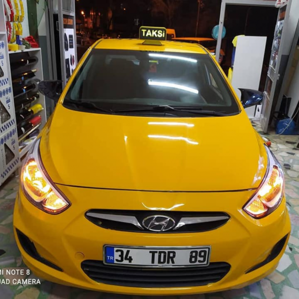 Hyundai Accent Blue  Batman Yarasa Ayna Kapağı Piano Black Abs Plastik ürün görseli 1
