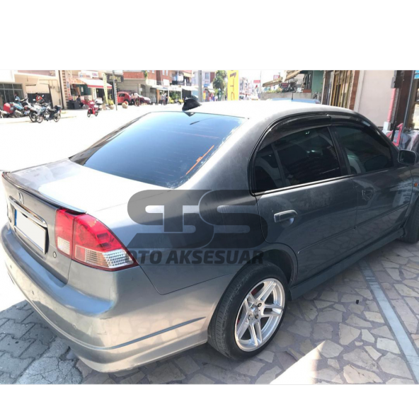 Honda Vtec 2001-2005 Bagaj Üstü Slim Spoiler Parlak Siyah ürün görseli 1