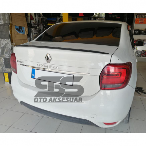 Renault Symbol 2013 Uyumlu Sonrası Bagaj Üstü Spoiler Piano Black Parlak Siyah ürün görseli 1