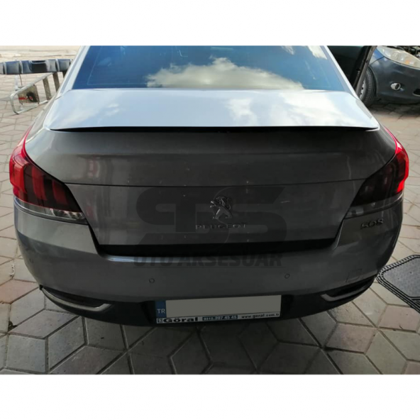 Peugeot 508 2010-2018 Bagaj Üstü Slim Spoiler Piano Black Parlak Siyah ürün görseli 1