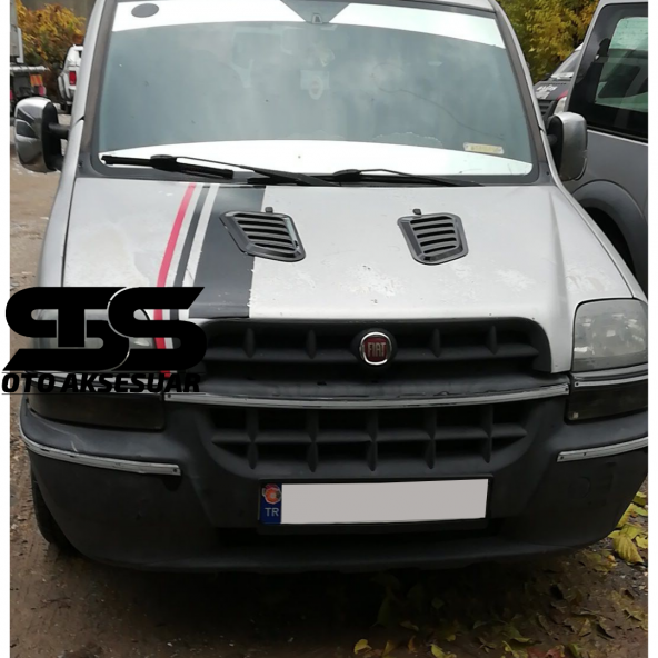 Fiat Doblo Uyumlu Piano Black Kaput Üstü Havalandırma Izgarası ürün görseli 1