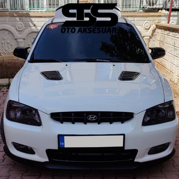 Hyundai Yumurta Kasa Uyumlu Piano Black Kaput Üstü Havalandırma Izgarası ürün görseli 1