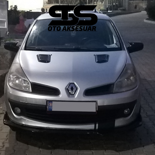 Renault Clio 3 Uyumlu Piano Black Kaput Üstü Havalandırma Izgarası ürün görseli 1