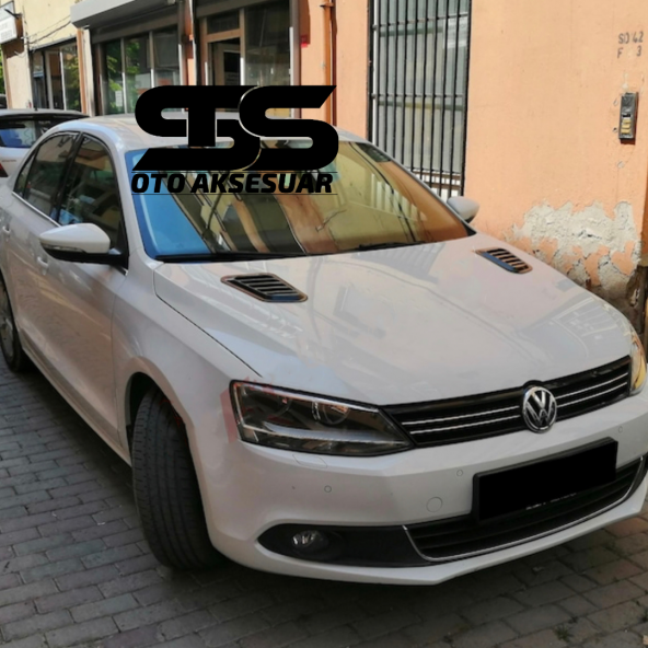 Volkswagen Jetta Mk6 Uyumlu Piano Black Kaput Üstü Havalandırma Izgarası ürün görseli 1