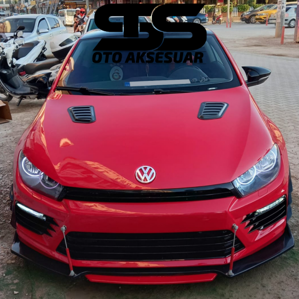 Volkswagen Scirocco Uyumlu Piano Black Kaput Üstü Havalandırma Izgarası ürün görseli 1