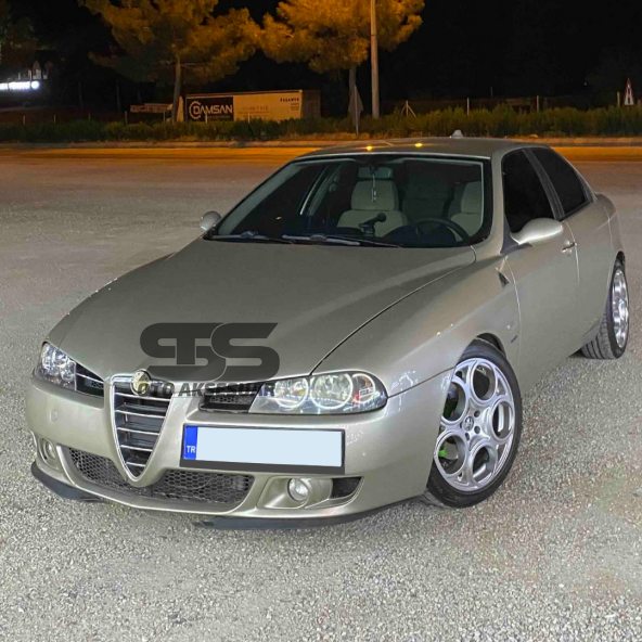 Alfa Romeo 147 Cupra R Uyumlu Ön Lip Mat Siyah Ön Tampon Lip ürün görseli 1